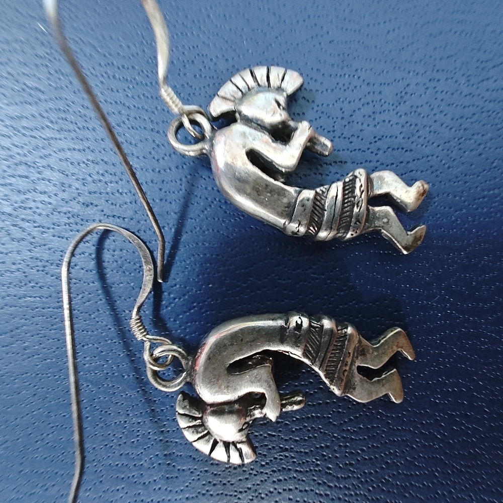 Silver Tribal Earrings